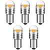 SOFOC BAX9S H6W 12V 2W Lampadina LED Bianco Caldo 3000K Luce laterale Luce indicatore Luce posteriore Luce retromarcia Luce targa 5 Pezzi
