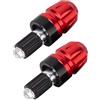 Generic Tappi per manubrio, parti di ricambio per bilanciamento in lega di alluminio, tappi terminali per manubrio moto, contrappeso universale, da utilizzare in moto, mountain scooter, touring, ciclismo, per