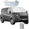 CDIYTOOL Copertura parabrezza per Ford Transit Custom 2012 - 2022 Argento Esterno Termico Copertura Impermeabile Protezione da Sole UV Neve Ghiaccio e Frost