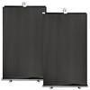 TSLBW 2pz. Parasole per Auto 40x60cm Parasole per Finestrino Auto Retrattile Parasole per Auto PVC Tende a Rullo Auto con 6 Ventose Tendine Parasole per Finestrini Laterali per I raggi UV proteggono