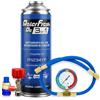 Ralertreik Ralerfresh RC 3 in 1 - Ricarica Aria Condizionata Auto R1234yf Dal 2017, Gas Refrigerante, Sigillante Perdite, Lubrificante, Manutenzione Completa (Bombola RC31 + Manometro Tubo + Connettore)