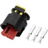 Hihaha Kit Connettore Spina Bobina Accensione Per Opel 1 Set Nero | Per Fiat, Plastica Impermeabile, Rame Rivestito In Stagno, Serie 1.5mm, 3 Pin, Alta Conduttività, Facile Installazione