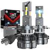 Tongruiting H4 LED Lampadina, 32000LM 130W Auto H4 LED Kit Di Conversione Faro, Luce Bianca 6000K Lampadine Per Fari, Faro Con Doppio Strato Di Raffreddamento Tubo Di Rame Kit Lampadina 12V (2Pcs)