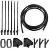 QUARKZMAN 1 Set Parabrezza Rondella Acqua Ugello Spray Per Ford | Nero, Plastica/Gomma, 28x17x39mm, OE BM5117666AB, Per Ford Mondeo 2007-2014, Per Ford C-Max 2010-2017