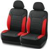 Skechers Coprisedili per auto in memory foam, in tessuto lycra, coprisedili anteriori compatibili con airbag, coprisedili per auto, camion, SUV (rosso)