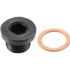 QUARKZMAN M18x1.5 Acciaio Motore Olio Scarico Tappo Vite con Guarnizione per BMW Nero