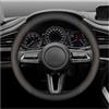 ECKBRJA Coprivolante antiscivolo Coprivolante Auto Pelle Scamosciata Per Mazda CX-30 CX-60 CX-5 CX7 CX8 CX9 MX-5 RX8 BT50 Per Axela Per Atenza 3 6(MARRONE)