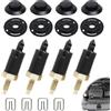 Greacesrio 4 kit di fissaggio copertura motore 2.0 HDI clip supporto fissaggio per Berlingo C4 C5 Xsara Xantia 206 306 307 406 607 806 Kit con clip bullone compatibile 0137F6 13711