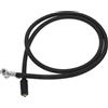 Hihaha Tubo di prolunga per gonfiatore pneumatici Adattatore per valvola pneumatici per auto moto bicicletta Nylon resistente 130cm M6x1.0 16mm OD Nero