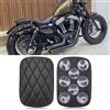 BREDUXSER Sellino per passeggero moto, cuscino posteriore per moto, cuscino posteriore con 8 ventose compatibile con Harley Sportster XL 883 1200 Dyna per Softail Touring Cruiser Chopper Custom