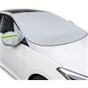 MOCNT Copri Parabrezza Auto 9 Magnetico Copertura Parabrezza Auto Inverno 4 Strati Spesso Telo Anteriore per Parabrezza Antighiaccio Protezione Parabrezza Copertura 157x126cm
