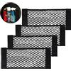 UIHOL Rete Portaoggetti per Auto Bagagliaio (4 PCS 40×25cm), Storage Net Organizers con Adesivi per Car Sedile Groceries, Tasca Telo Protettivo Mesh Net per Universale per SUV, Truck di Auto