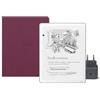 Amazon Kindle Scribe 64 GB (Grafite) + Penna Premium + Cover folio premium - Pelle di prima qualità (Porpora) + USB-C Caricabatterie