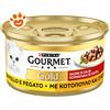 Purina Cat Gourmet Gold Dadini con Fegato e Pollo - Lattina Da 85 Gr