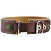 Hunter Reflect, collare in neoprene riflettente, Marrone (Brown/Caramel), Size 60, 49 - 56 cm, 45 mm