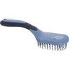 Imperial Riding Spazzola per criniera e Coda IRH Boomerang, Spazzola ergonomica per Cavalli con setole districanti, Cura Delicata per criniera e Coda & Elegante Stile stalla, Blu