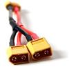 Toyvian Cavo Batteria Parallelo Y Splitter 2 Connettori Femmina in Plastica Rigida Robusta Per