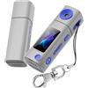 Tsophreniq Fotocamera da pollice con obiettivo rotante a 230 gradi per sport all'aria aperta e scatti creativi fotocamera con obiettivo rotante