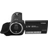 ASHATA Videocamera da 50 MP 2,7 K HD 16 X con zoom digitale da 2,8 pollici, rotazione schermo con luce di riempimento, microfono esterno, registratore video digitale, interfaccia USB per una facile