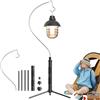 Generisch Treppiede luce portatile, supporto pieghevole per fotocamera | asta per lanterna regolabile con struttura stabile, strumento di supporto per fotografia multiuso, treppiede da pesca con des