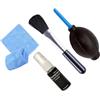 Uonlytech Kit Pulizia Computer 4 Pezzi Nero Plastico per Tastiera | Soffiatore D'aria, Flacone 20ml, Panno, Spazzola per Fessure e Dispositivi