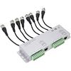Bewinner Adattatore Ricetrasmettitore Cavo 8CH HD BNC Maschio a UTP, Video Balun Passivo CCTV per di Telecamere, Supporta Formati HD-CVI -TVI -AHD