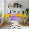 FurnitureR 360 Swivel Mesh Back Fabric Seat Height Adjustable Desk Chair Sedia da Scrittura Natalizia per Il Ritorno a Scuola, Regalo Ragazze, Tessuto Polipropilene, D39xW40xH87cm