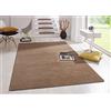 HANSE Home - Tappeto a Pelo Basso Fancy, in Polipropilene, 80 x 150 x 0,7 cm, Colore: Marrone