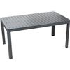 DRW Tavolo allungabile da esterno in alluminio, antracite, 75 x 240 x 90 cm