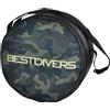 BEST DIVERS BORSELLI MIMETICO VERDE TONDO Ø 29X15 CM Borsa Porta Erogatore