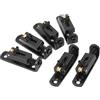 Generic Guitar Bridge Saddle Metal Altezza Regolabile Electric Roller Roller Bridge 7 String per Banjo per la Scatola dei Sigari (Nero)