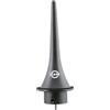 K&M 15224 cono per clarinetto in plastica nera - cono con anello in feltro - per clarinetto in La e Si Bemolle, adattatore incluso
