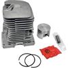 MIGHTY SCAPERS Piston Ring Kit 38mm Part di sostituzione per la riparazione del motore Chainsaw Compatibile con MS180 MS 180 018