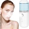Homirty Nano Face Mister, confezione da,mini nebulizzatori facciali da 30 ml, atomizzatore portatile ricaricabile tramite USB, per idratazione della pelle, trucco e viaggi (bianco)