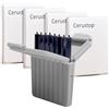 GXL LOHE Confezione da 32 filtri Cerustop per cuffie (4 scatole da 8) - Protezioni in cera universali compatibili con Phonak, Oticon, Widex, Resound, Unitron, Bernafon, Beltone e altri - Sistema RITE/RIC