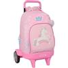 safta GLOWLAB Kids - Zaino grande con ruote, compatto evoluzione, rimovibile, ideale per bambini di diverse età, comodo e versatile, qualità e resistenza, 33 x 22 x 45 cm