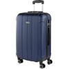 ITACA - Valigia Da Stiva Rigida - Trolley Grande Con Ruote, Valigia 23kg Per Viaggi, Trolley Da Stiva Resistente. Lucchetto a Combinazione, Marino