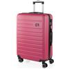 SKPAT - Valigia Da Stiva Rigida - Trolley Grande Con Ruote, Valigia 23kg Per Viaggi, Trolley Da Stiva Resistente. Lucchetto a Combinazione, Fucsia