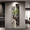 PEIVYRBCGA Quadro 3D LED Arenaria, Scultura da Parete Paesaggio Moderno, Rilievo con Vaso Idroponico, Decorazione da Parete Luce Calda per Soggiorno, Camera, Appartamento, Negozio(A,60x180cm/23.62x70.87in)