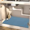 Z·Bling Tappetino SottoLavello Cucina 50x80cm,Super Assorbente e Asciugatura Rapida Tappetini Sotto Lavello Cucina,Tappetino di Protezione SottoLavello con Retro in Gomma Antiscivolo,Antimacchia(Blu)