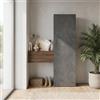 Web Convenienza Mobile Ingresso Sospeso 124x186x30 cm Made in Italy - Mobile Moderno con Colonna Armadietto Contenitore Verticale - Mobiletto Guardaroba Sospeso con Ante Apertura Battente e Ribalta (Piombo e Mercure)
