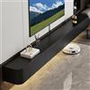 Coubird Mobile TV sospeso in legno massello, mobile TV moderno soggiorno per l'archiviazione, mobile porta TV con ante，Mobili per soggiorno, camera da letto, ufficio (Nero, 200cm/78.7in)