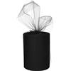 BARATTI Bobina Tulle, Tinta Unita per Decorazioni, Feste di Matrimonio, Altezza 12,5 cm, Corole Nero