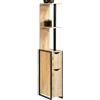 IDMarket - Mobili per WC a 2 ante con ripiani dal design industriale DETROIT
