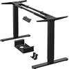 ErGear Scrivania Regolabile in Altezza da 70-115 cm, con 2 Motori & 4 Memoria, Solo Telaio per Scrivania da Piedi, Nero