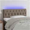 IBUQDDV Testiere Letto Matrimoniale Testiera Letto Matrimoniale Testiera Letto Una Piazza E Mezza Spalliera Letto Matrimoniale Testiera a LED Tortora 100x7x78/88 cm in Tessuto per Camera Degli Ospiti Salone