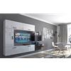 Furnitech C10 Future Parete attrezzate, Soggiorno moderno, Set mobile TV, Base porta TV (Led blu, C10/HG/BW5 1B)