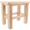 GATHINESS Sgabello in Legno Massello Stile Vintage Sgabello Portatile per Piante e Cambio Scarpe Altezza Colore Legno Naturale per Soggiorno e Ufficio