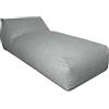 Deshome - Pouf lettino prendisole da esterno sfoderabile - Puff poltrona sacco outdoor idrorepellente con imbottitura, chaise longue design Grigio polvere
