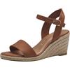 Tamaris Donna sandalo con zeppa marrone 41 EU